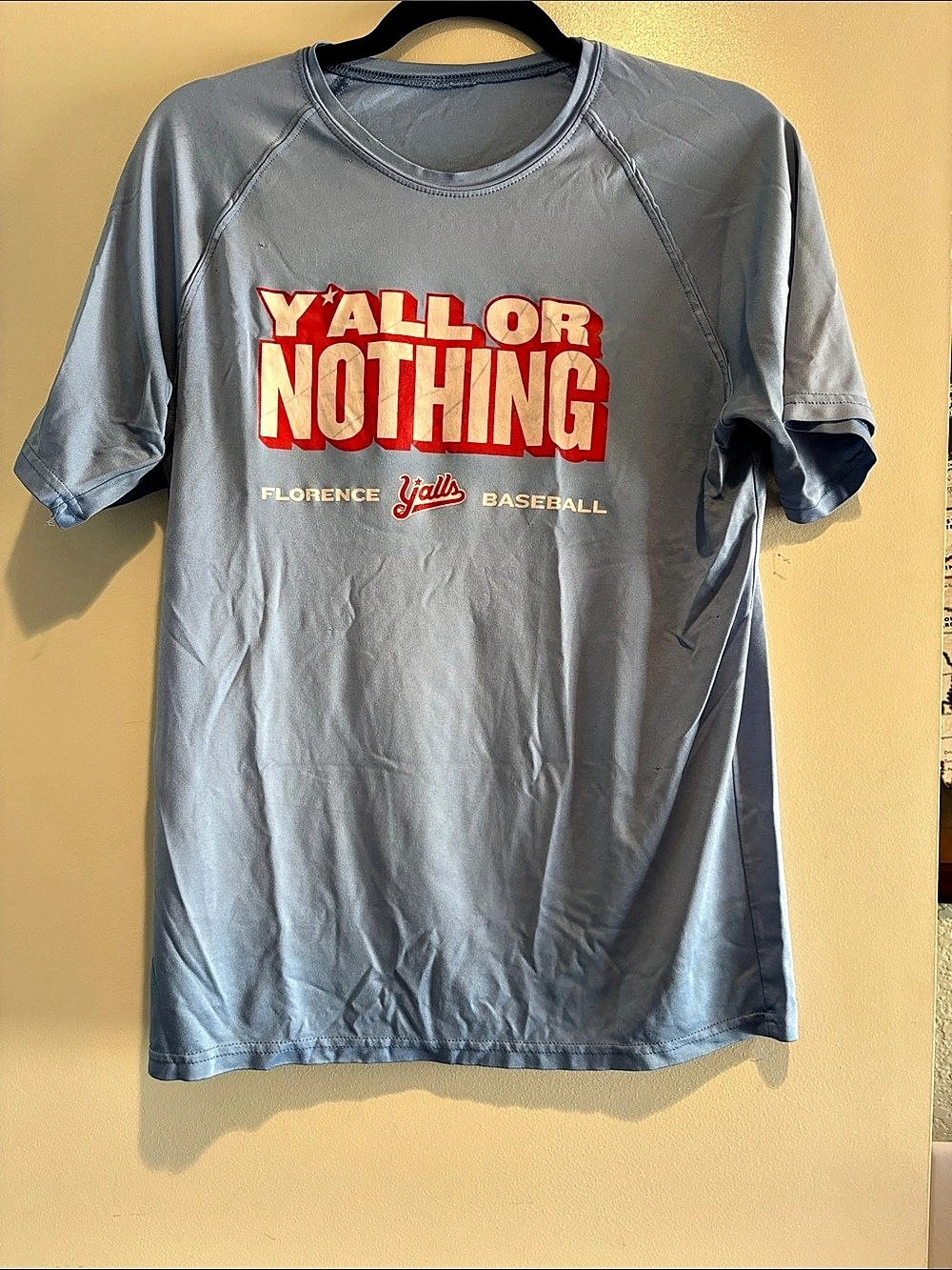Florence Y'alls Y'all Or Nothing Baseball Performance Fabric T-Shirt